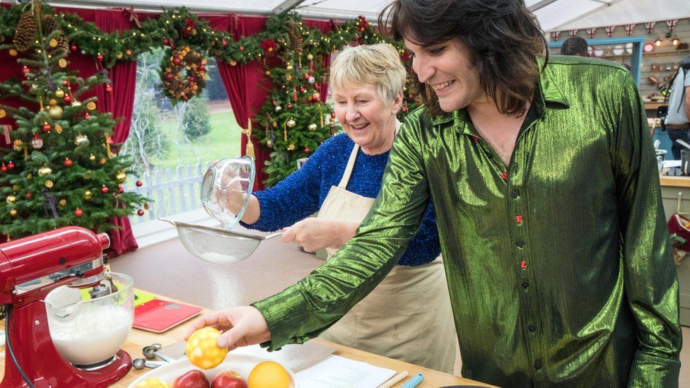 Val and Noel Fielding on The Great Christmas Bake Off