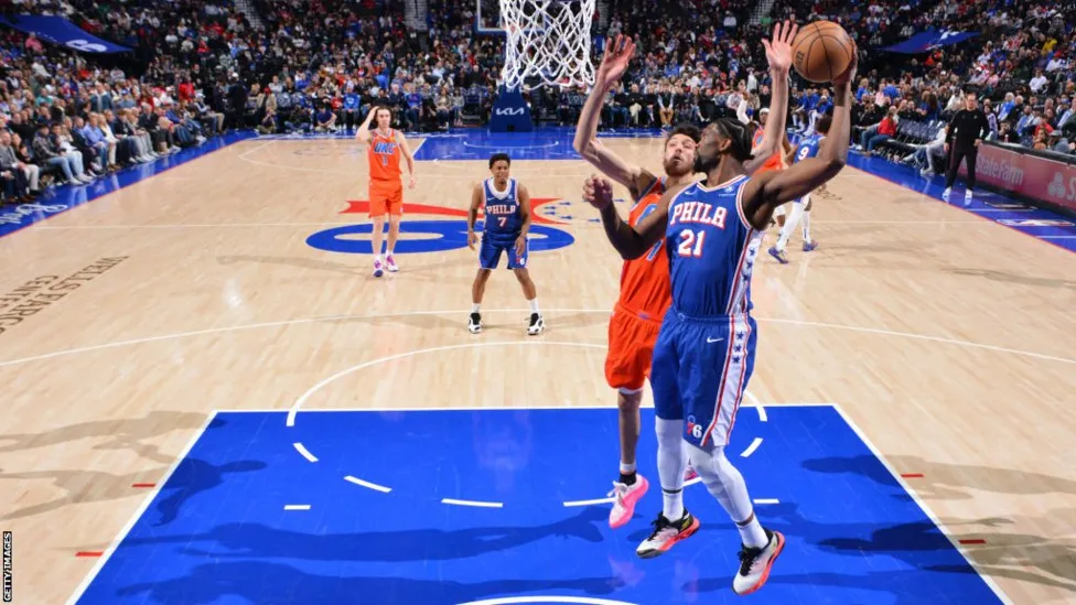 Embiid's Comeback Sparks Philadelphia 76ers to Victory Over Oklahoma City Thunder in NBA Clash.