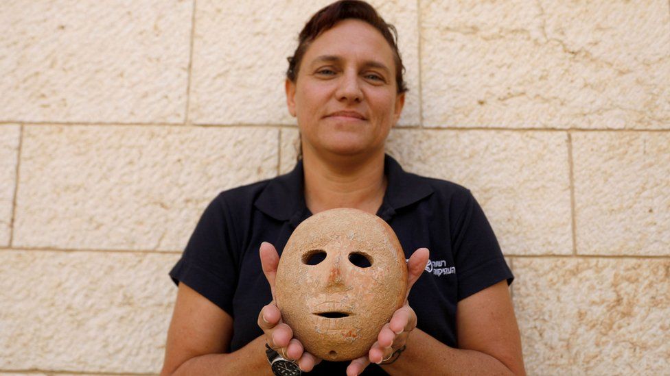Mask found in the occupied West Bank