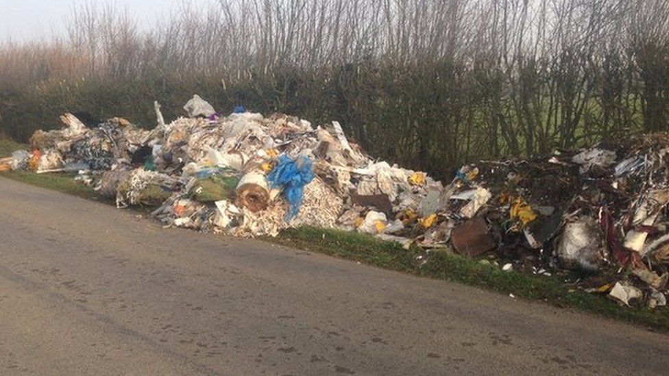 Walsham-le-Willows fly tipping
