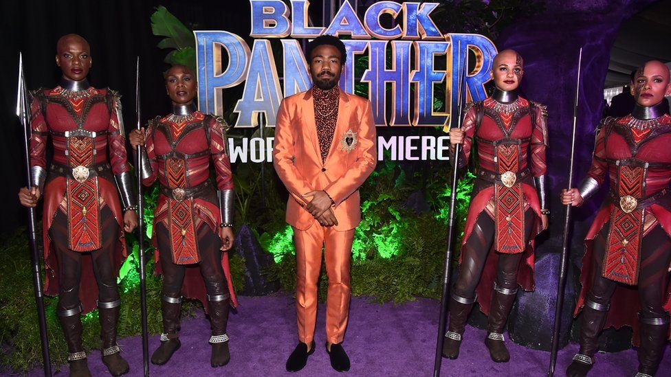 Kendrick Lamar at the Black Panther premiere
