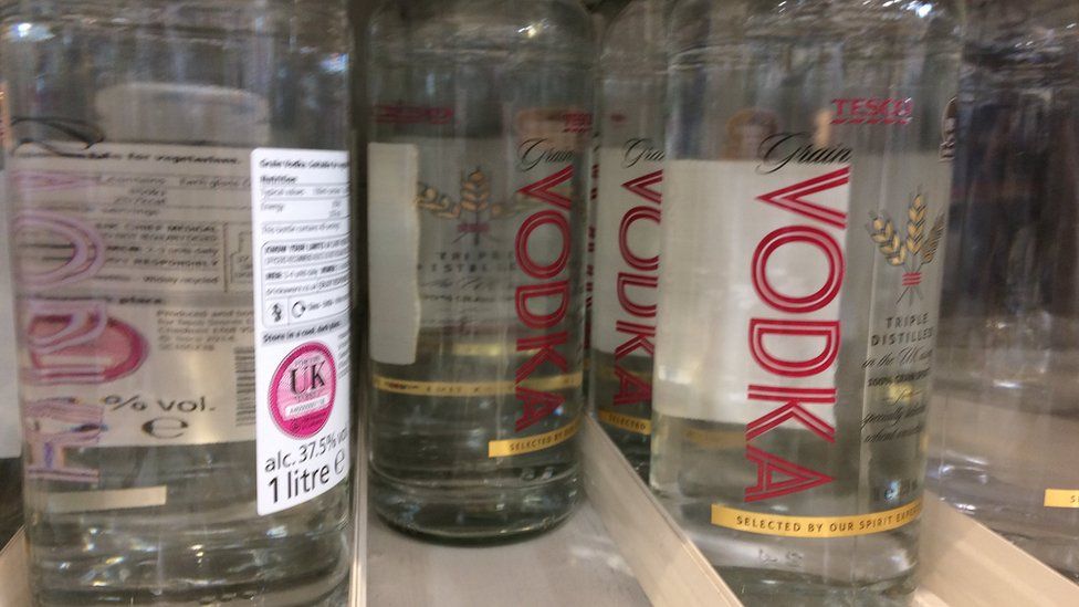 vodka at Tesco