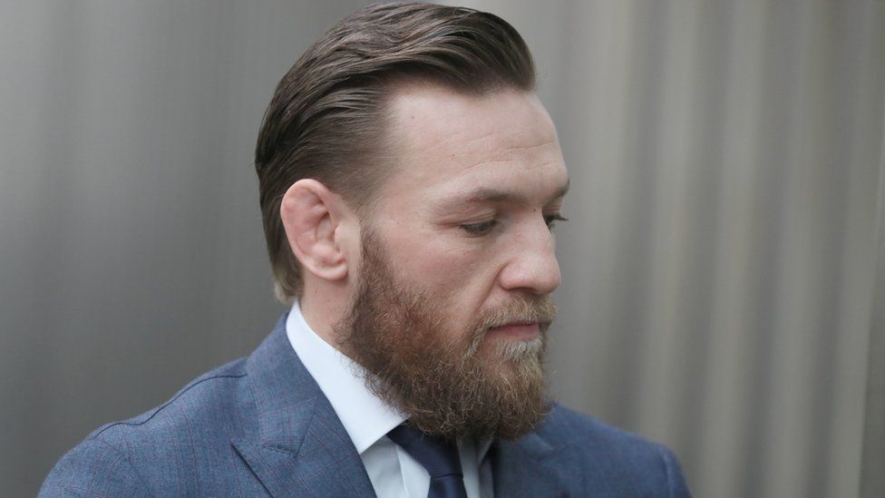Conor McGregor walks into court in Dublin
