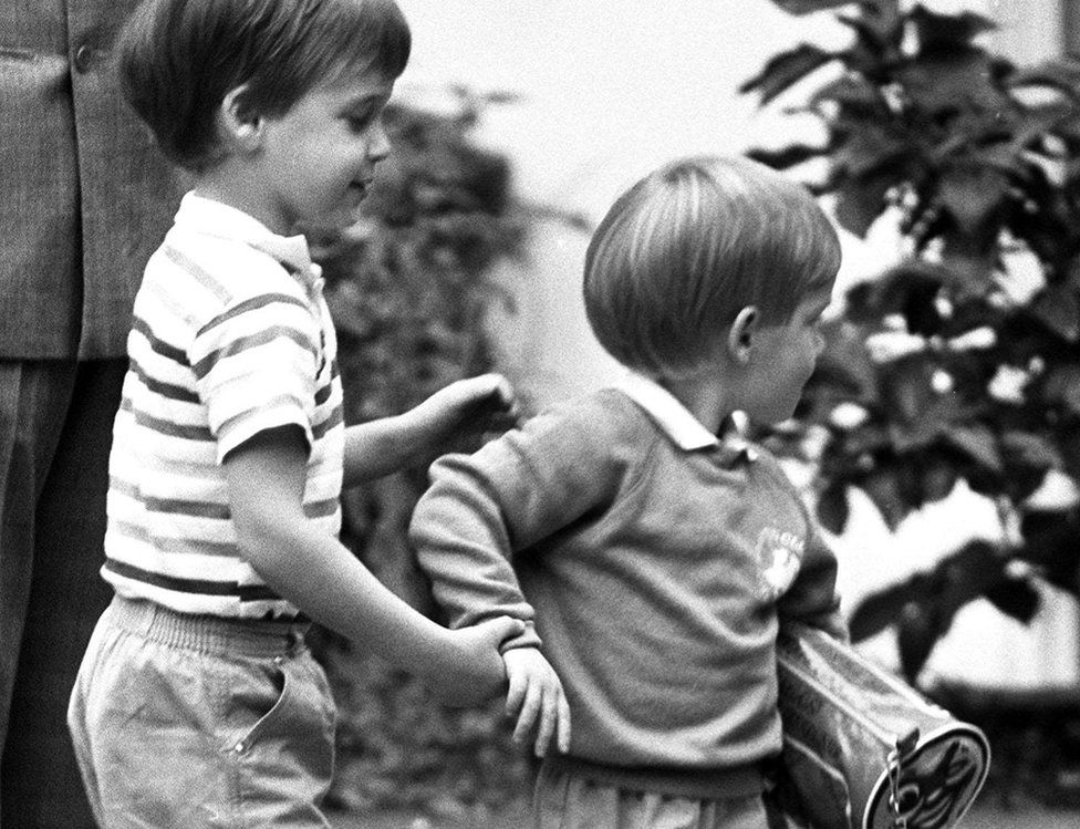 William and Harry as boys