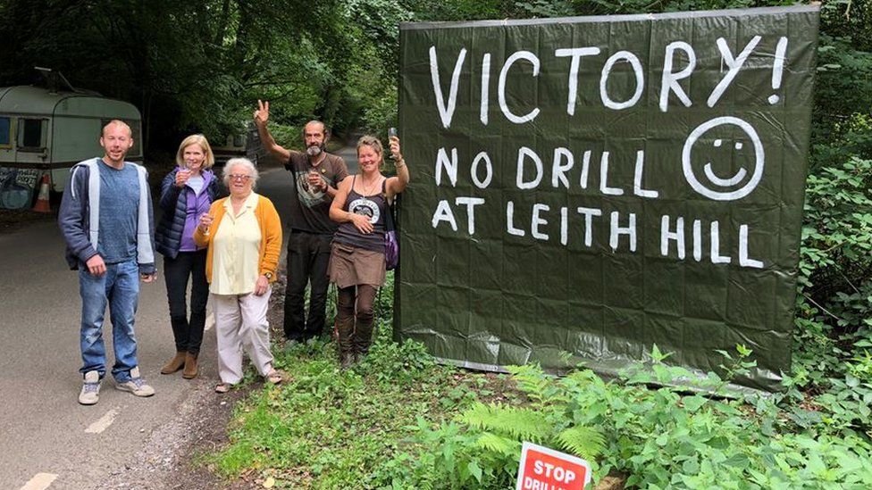 Campaigners at Leith Hill