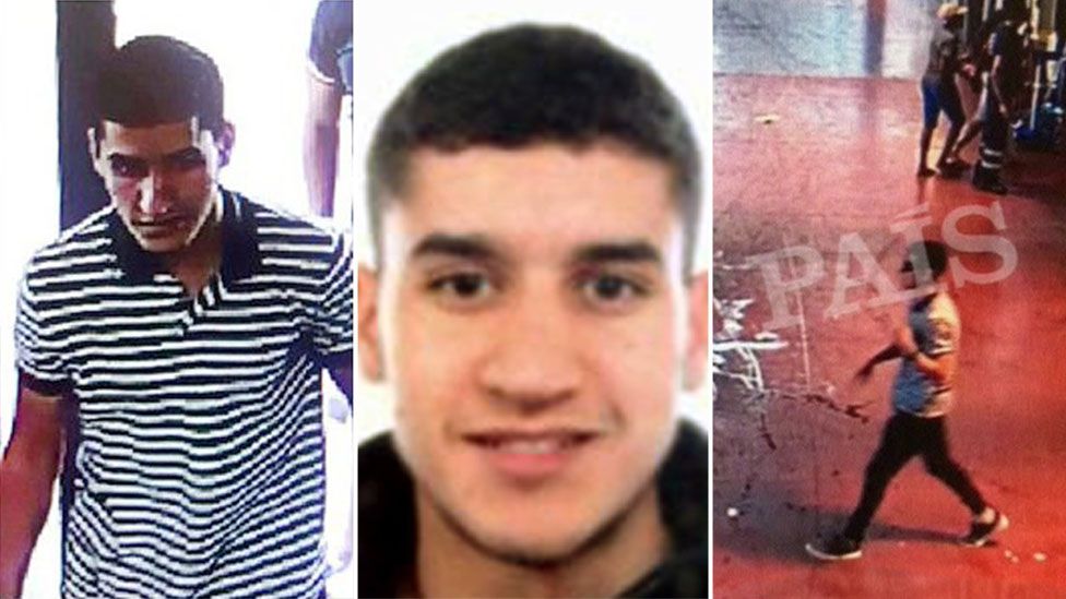 Chief suspect in the Barcelona attack, Younes Abouyaaqoub, 21 August 2017