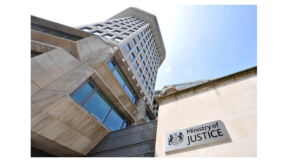 A photo of the Ministry of Justice building in Westminster, London