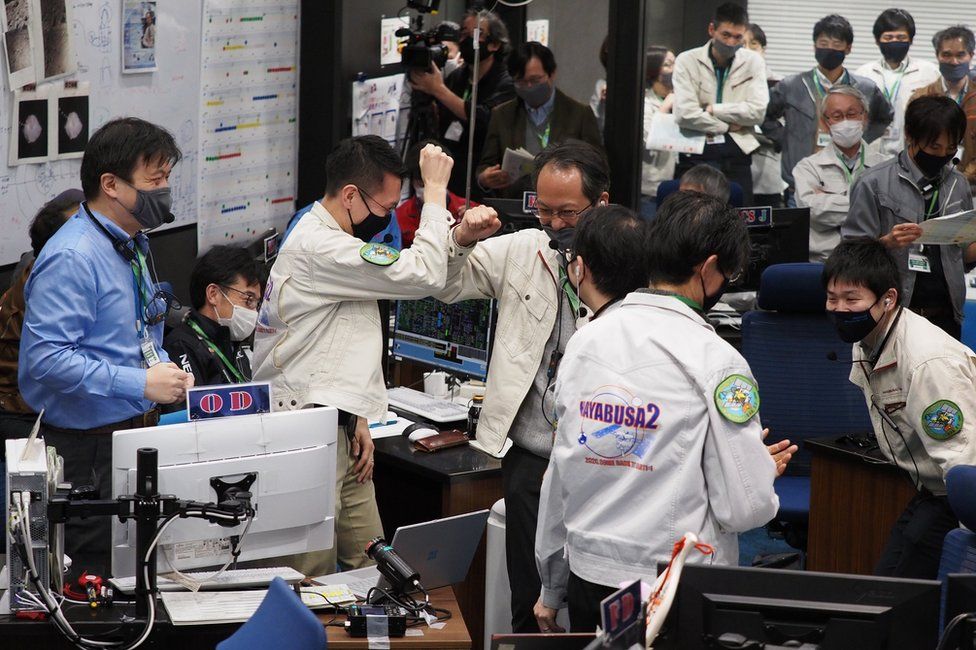 Mission control in Sagamihara, Japan