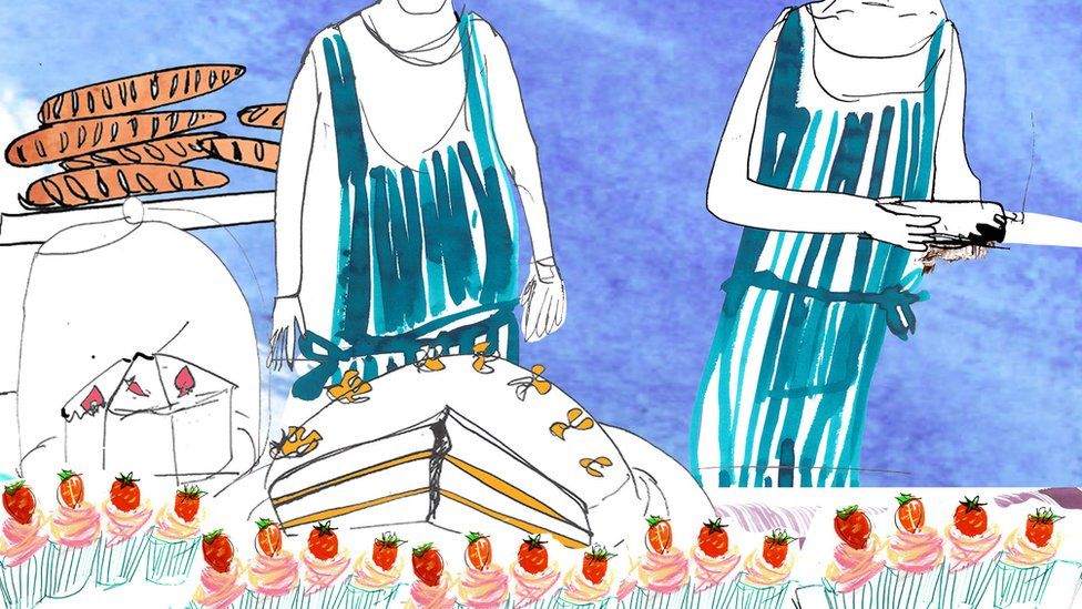 Illustration cupcake bakery