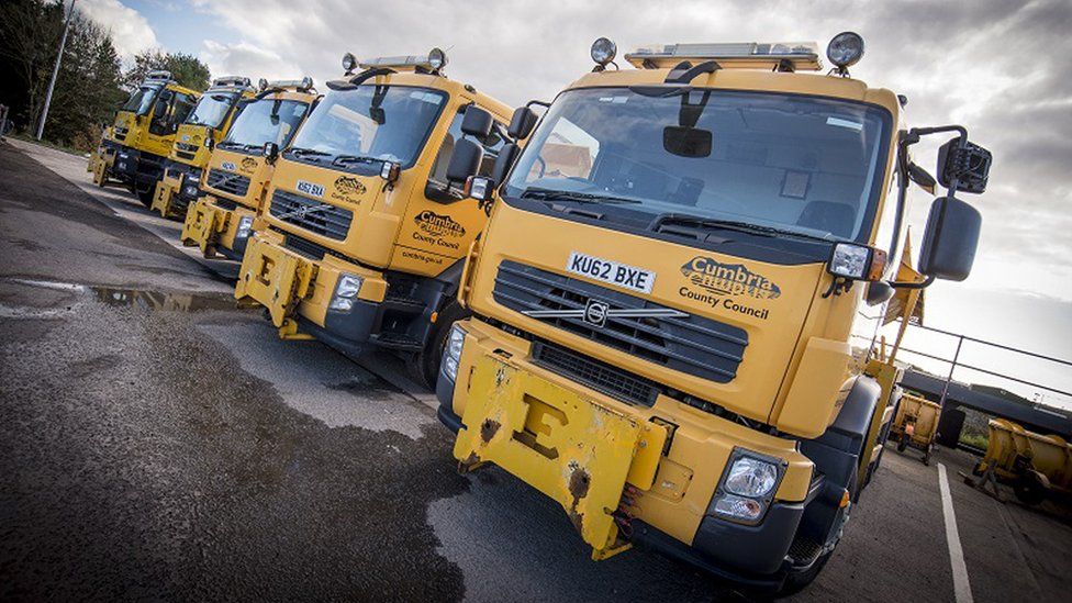 Cumbria County Council gritters