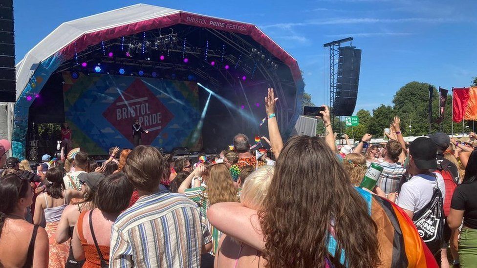 Main stage at Pride Day Festival