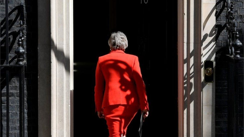 Theresa May entering no 10