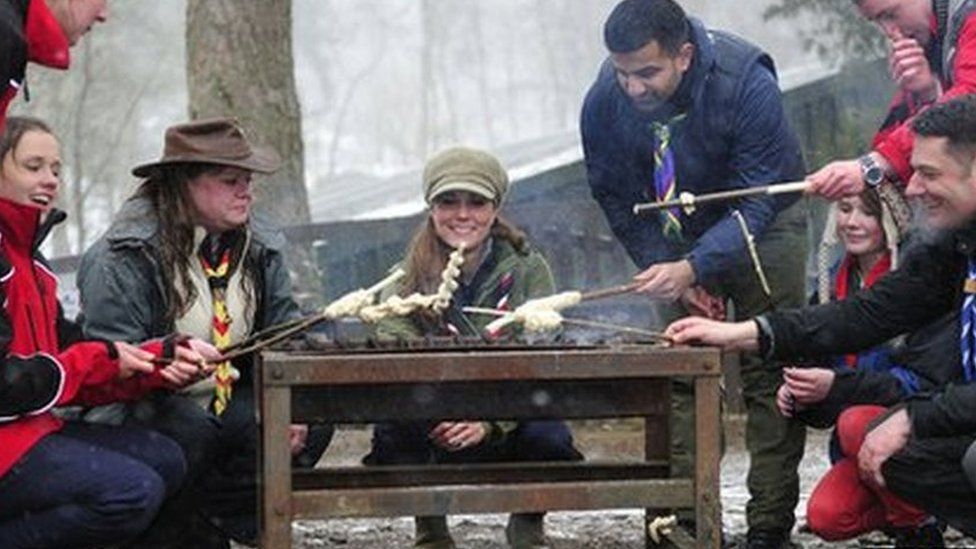 Duchess of Cambridge at Scout camp