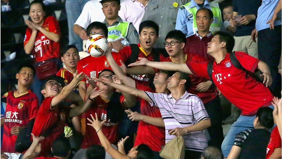Supporters in China