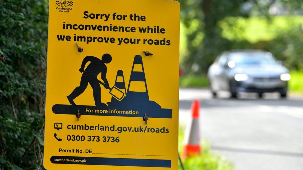 Wetheral drivers face weeks of roadworks disruption - BBC News