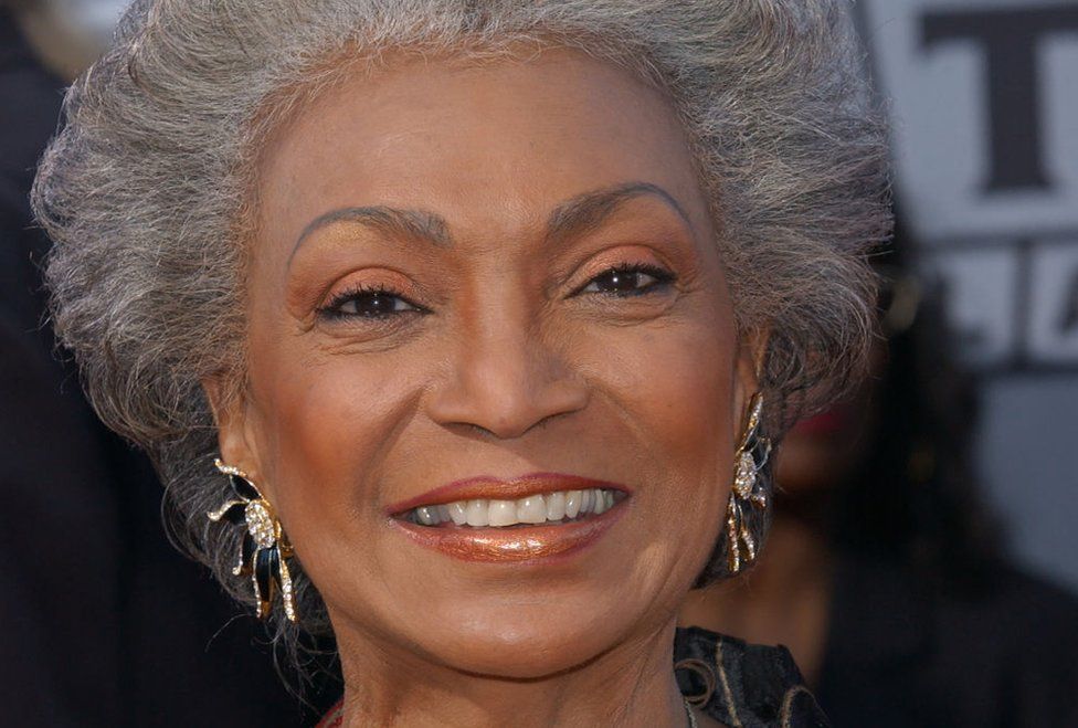 Actress Nichelle Nichols at a TV awards ceremony in Hollywood, California in 2003