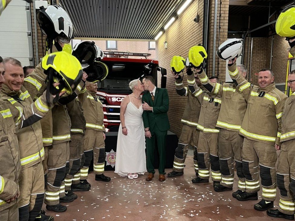 Transatlantic Vows: American Firefighters Tie the Knot in Glasgow