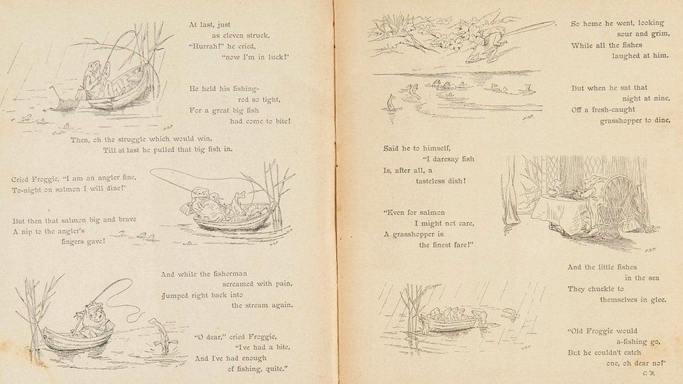A Frog he would a fishing Go, first appearance , in Nister’s Holiday Annual 1896