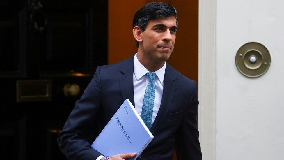 Rishi Sunak outside Downing Street