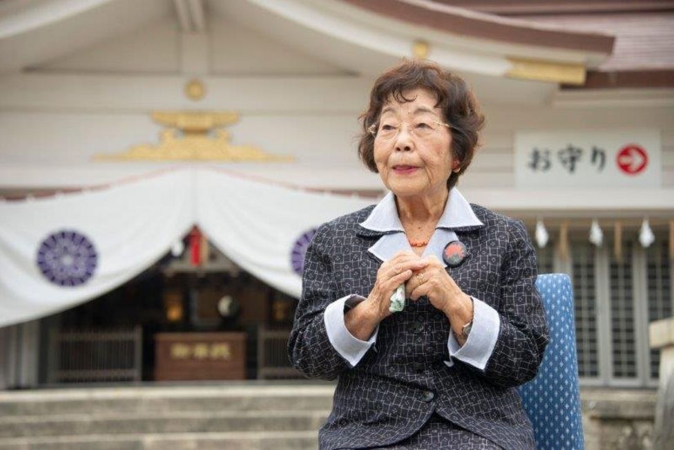 Bà Teruya Naeko, cựu chủ tịch Hội gia đình nạn nhân chiến tranh Okinawa