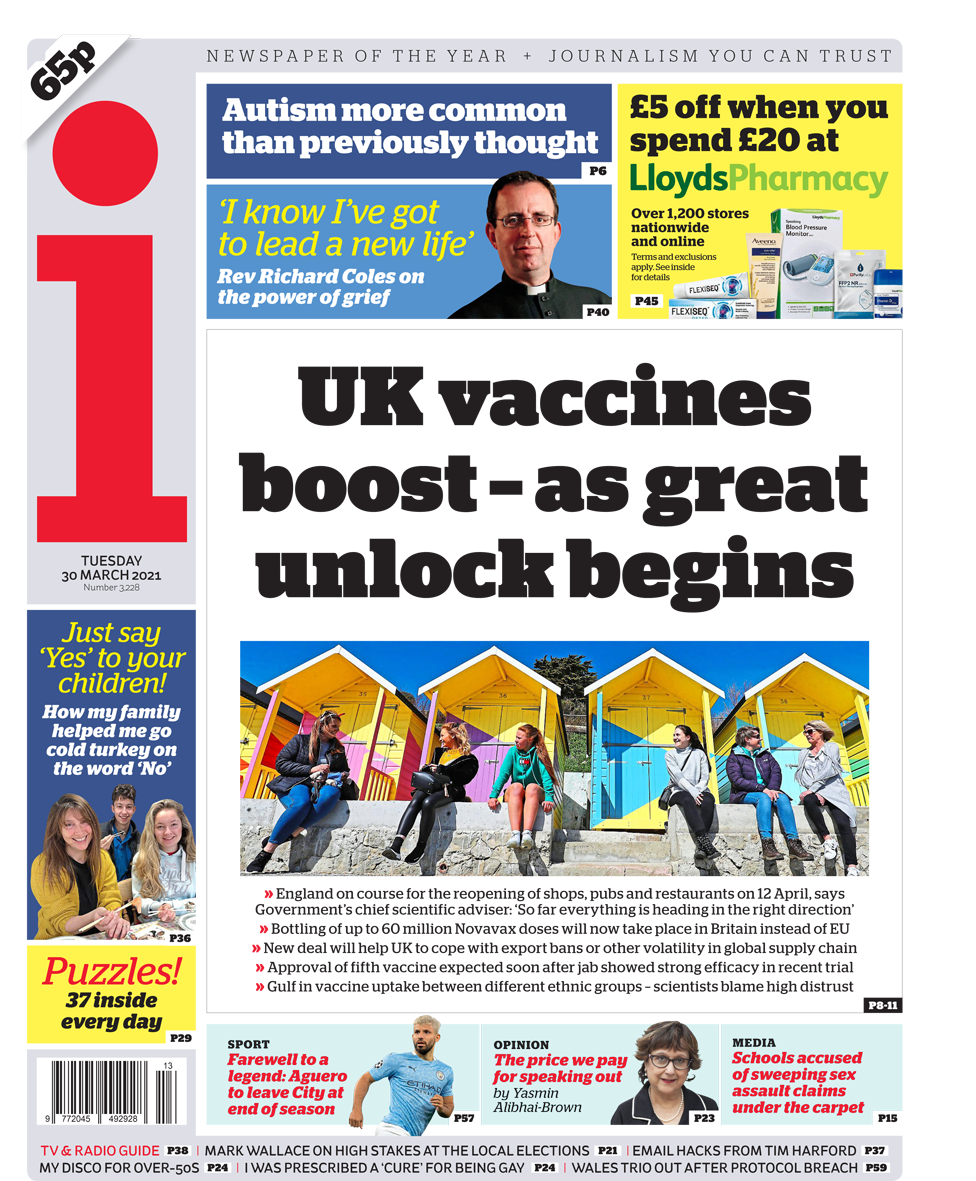 The i front page