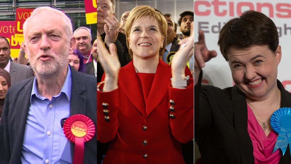 Corbyn, Sturgeon and Davidson