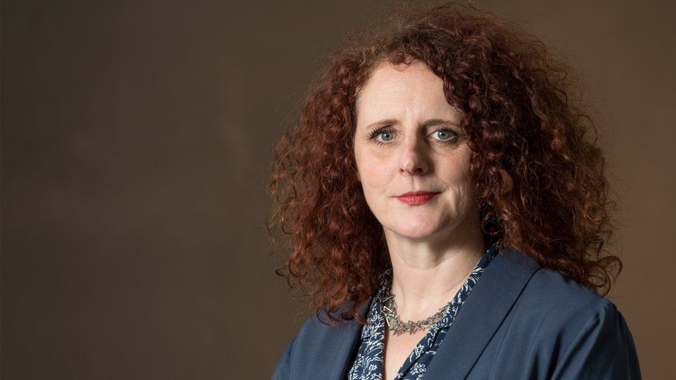 Maggie O'Farrell attends a photocall at Edinburgh International Book Festival