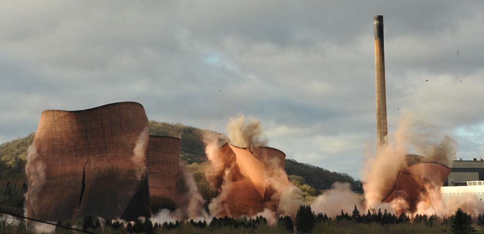 Demolition of Ironbridge Power Station
