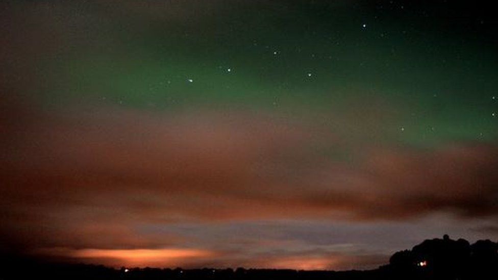 Northern Lights in Perth, Scotland