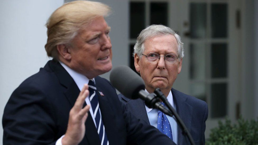 Donald Trump i Mitch McConnell 2017