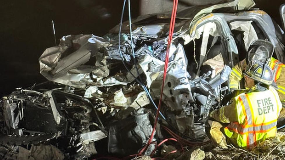 Wrecked truck found underneath Indiana bridge