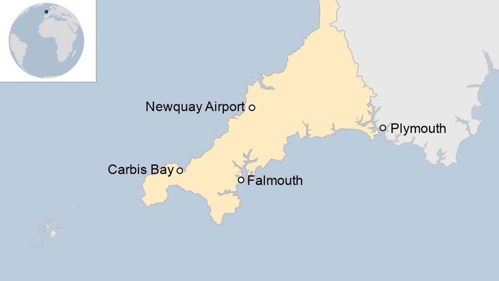 Carbis Bay Cornwall Map G7 Summit 'Fantastic Opportunity' For Cornwall - Bbc News