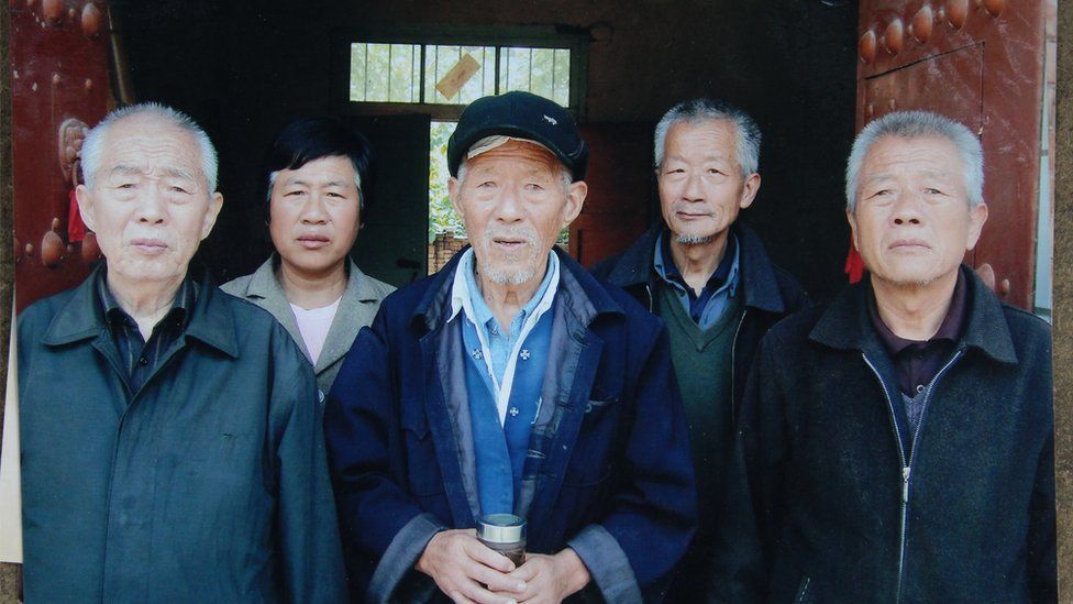 Mr Wang's family in China
