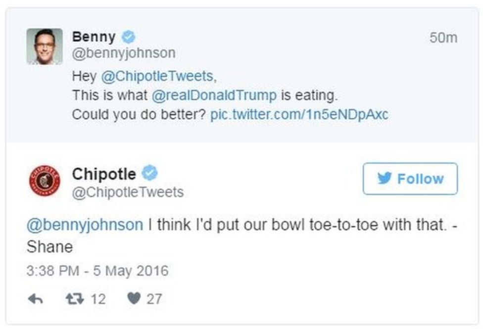 Donald Trump declares Hispanic love with tacos BBC News