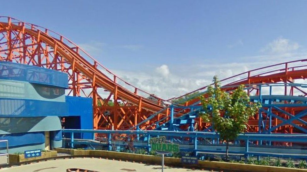 Teens take Blackpool Pleasure Beach rollercoaster joyride BBC News