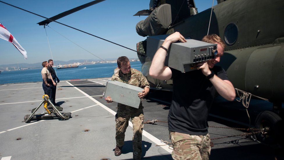 Royal Navy ship prepares to deliver aid