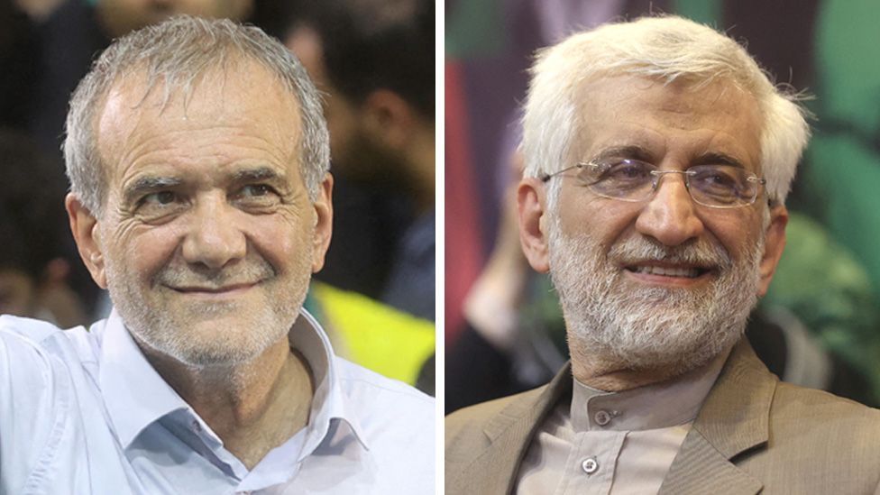 Massoud Pezeshkian and Saeed Jalili