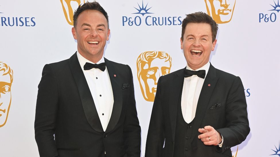 Anthony McPartlin (L) and Declan Donnelly attend the 2024 BAFTA Television Awards with P&O Cruises at The Royal Festival Hall on May 12, 2024 in London, England.