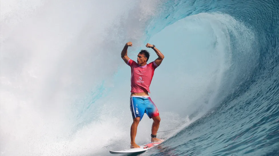 Vaast Surfs to Glory: Captures Olympic Gold on Home Turf.