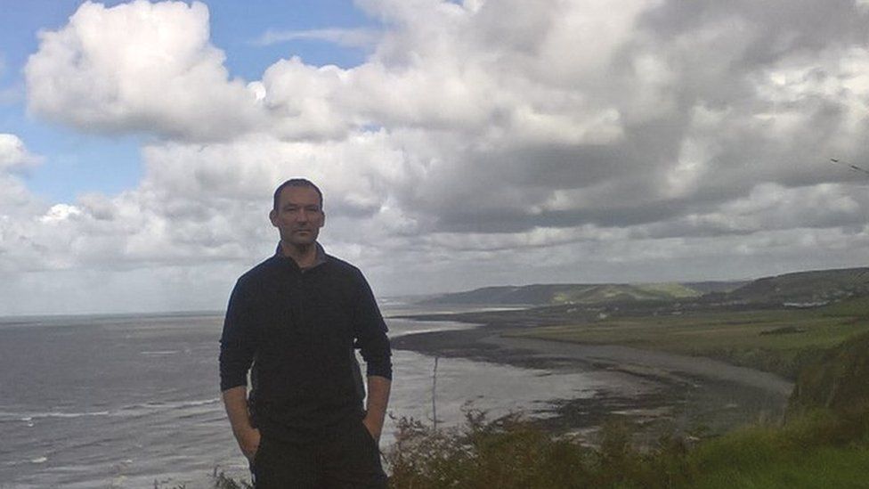 Author Cynan Jones in on the Cardigan Bay coastline