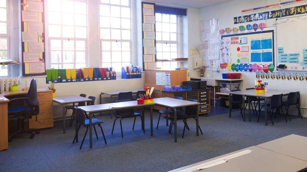 An empty classroom