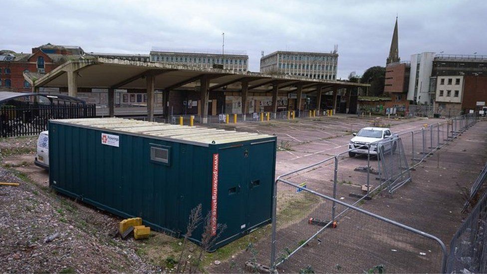 Exeter's former bus station