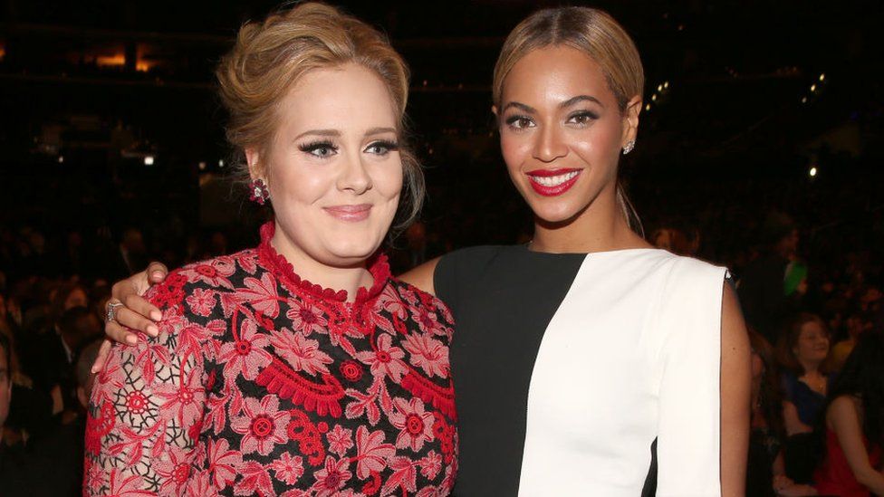 Adele and Beyoncé