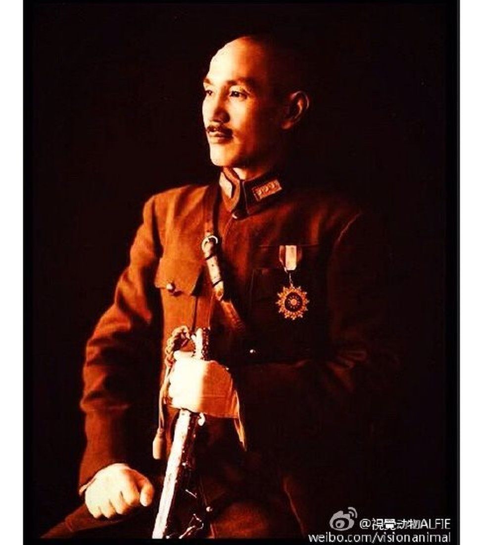 Weibo post showing Chiang Kai-shek.