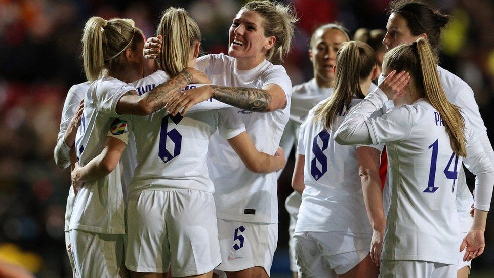 Lionesses: England's new kit has blue shorts to tackle period