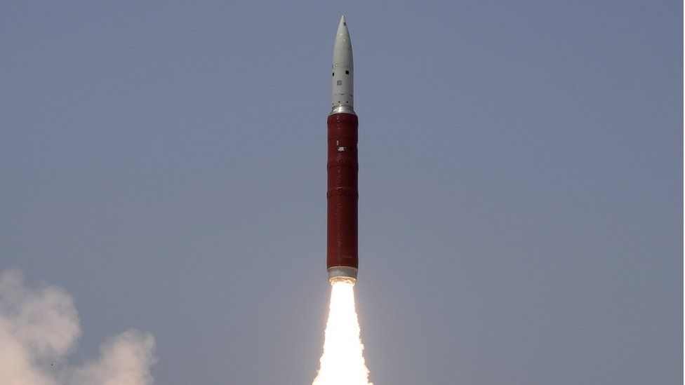 A handout photo made available by Indian Space Research Organization (ISRO) and Defense Research and Development Organization (DRDO) shows the launching of Ballistic Missile Defense (BMD) Interceptor missile by DRDO during an an Anti-Satellite (A-SAT) missile test "Mission Shakti" from the A P J Abdul Kalam Island in Odisha, India, 27 March 2019. Prime Minister Narendra Modi earlier announced that Indian scientists conducted Mission Shakti, an anti-satellite missile test that shot down a live satellite at a low-earth orbit. India has entered its name as an elite space power after Indian Space Research Organisation (ISRO) scientists, using an indigenously built anti-satellite missile, successfully shot down a satellite operating in lower orbit.