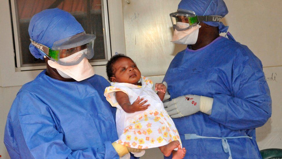 Baby who had been successfully treated for Ebola in Guinea