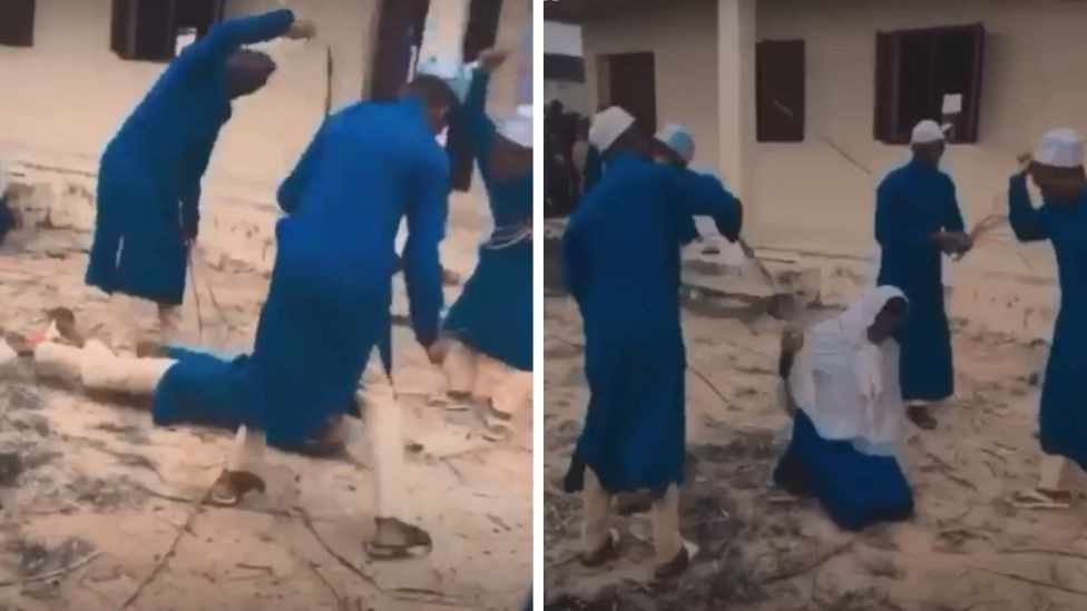 Nigeria flogging video: Kwara state suspends school head - BBC News