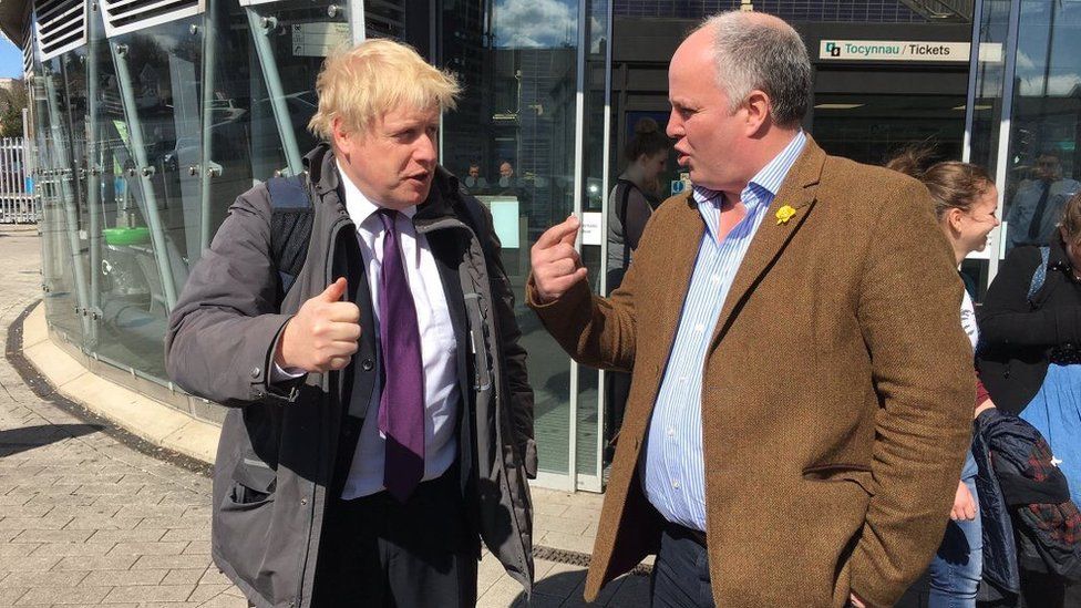 Boris Johnson and Andrew RT Davies