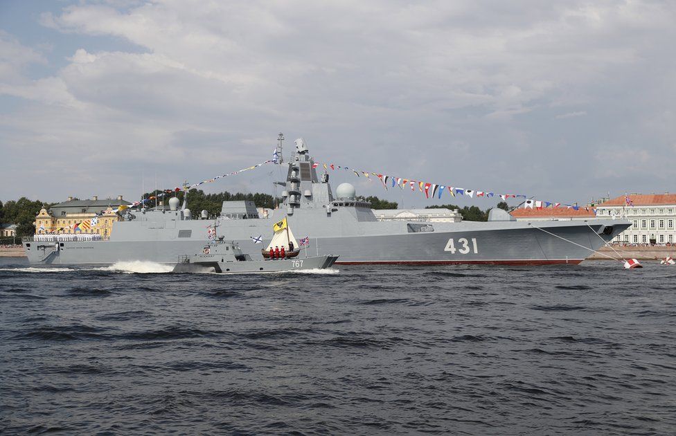 Mojwapo ya meli mpya kabisa ya Urusi Frigate Admiral Kasatonov